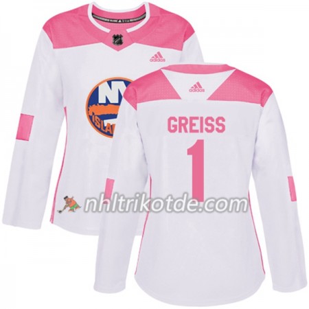 New York Islanders Trikot Thomas Greiss 1 Adidas 2017-2018 Weiß Pink Fashion Authentic - Dame New York Islanders Trikot Thomas Greiss 1 Adidas 2017-2018 Weiß Pink Fashion Authentic - Dame